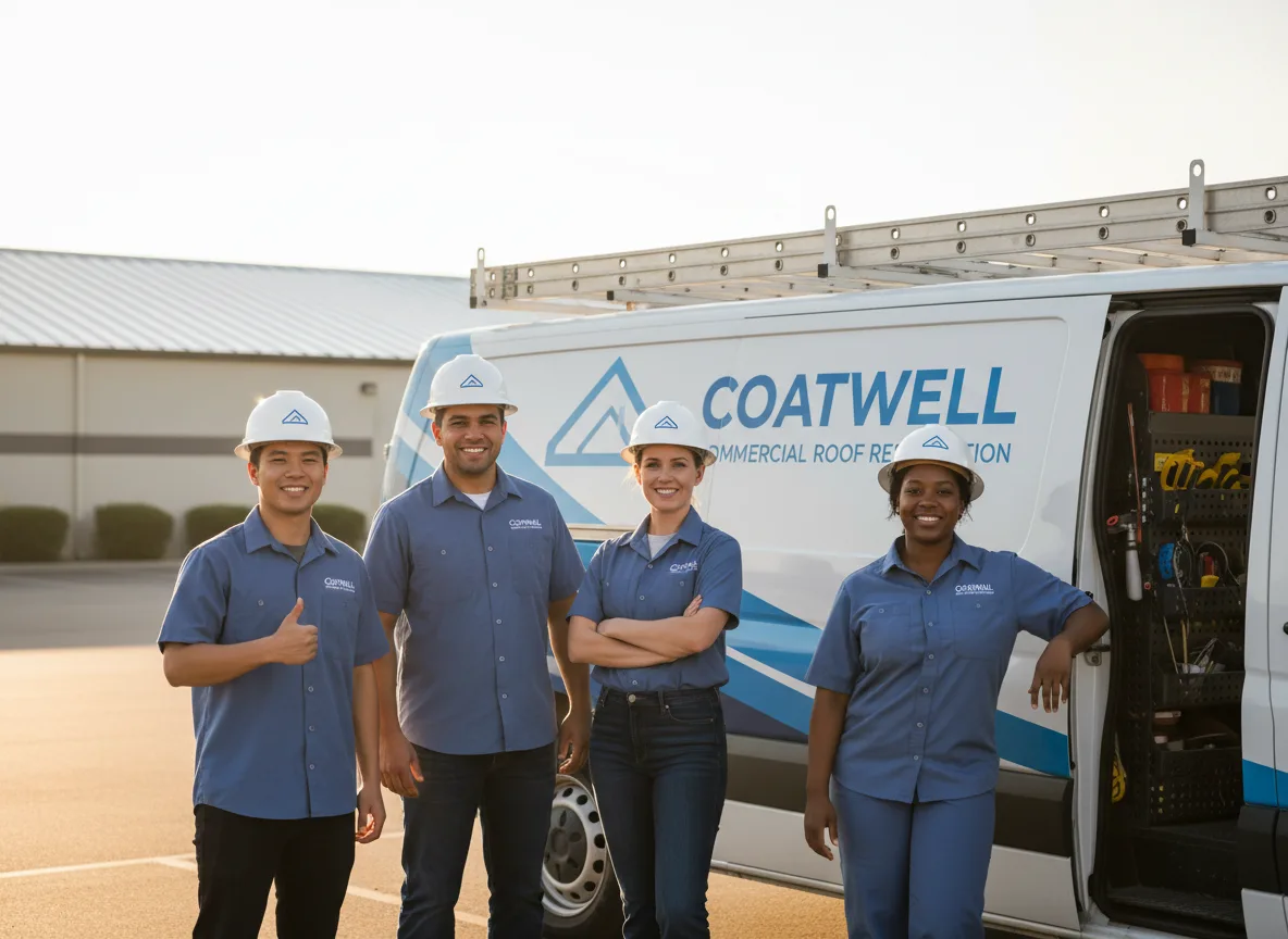 Commercial roof coating company in Smithton, IL